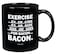 Funny Guy Mugs Eggs Are Sides For Bacon Ceramic Coffee Mug 11oz Ideal Funny Coffee Mug for Women and Men Hilarious Novelty Coffee Cup with Witty Sayings