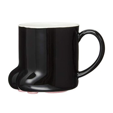 ã‚µãƒ³ã‚¢ãƒ¼ãƒˆ Sunart SAN22351 Cute Tableware Paw Cat Hand Black Cat Mug 85 fl oz 250 cc Black