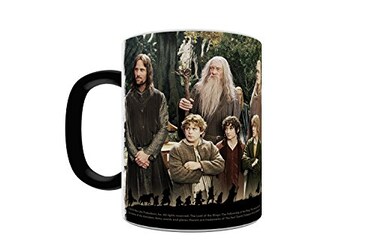 Trend Setters Morphing Mugs Lord of The Rings The Fellowship One 11 oz Color Changing Heat Sensitive Ceramic Mug Image Revealed When HOT Liquid Is Added MMUG145