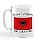 Speedy Pros IM Not Yelling I Am Albanian Albania Albanians Ceramic Coffee Tea Mug Cup Holiday Christmas Hanukkah Gift For Men Women