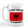 Speedy Pros IM Not Yelling I Am Albanian Albania Albanians Ceramic Coffee Tea Mug Cup Holiday Christmas Hanukkah Gift For Men Women