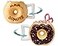 Comfify Ceramic Donut Cup Chocolate Glaze with Sprinkles Funny MMM Donuts Quote Best Cup for Coffee Tea More Large 14 oz Brown