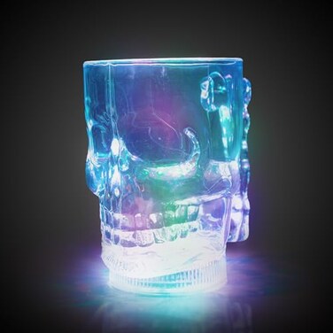 Fun Central Light Up Skull Mug with Multifunction LED 20oz