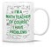 Retreez Funny Mug Im A Math Teacher Of Course I Have Problems 11 Oz Ceramic Coffee Mugs Funny Sarcastic Motivational Inspirational birthday gifts for friends coworkers siblings dad or mom
