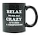 Funny Guy Mugs Relax Were All Crazy Its Not A Competition Ceramic Coffee Mug 11oz Ideal Funny Coffee Mug for Women and Men Hilarious Novelty Coffee Cup with Witty Sayings