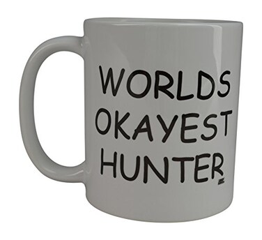 Rogue River Tactical Funny Coffee Mug Wolds Okayest Hunter Novelty Cup Great Gift Idea For Office Gag White Elephant Humor Friend Who Likes Hunting Hunter