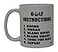 Rogue River Tactical Best Funny Golf Coffee Mug Golf Instructions Novelty Cup Joke Great Gag Gift Idea For Office Work Adult Humor Employee Boss Golfers