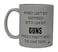 Rogue River Tactical Best Funny Novelty Coffee Mug Money Cant Buy Happiness but It Can Buy Guns Cup for Hunting Men 11 Oz White