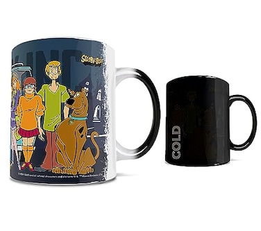 Morphing Mugs Scooby Doo Scooby Gang Mystery Inc One 11 oz Color Changing Heat Sensitive Ceramic Mug Image Revealed When HOT Liquid Is Added MMUG778