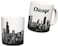 Sweet Gisele Chicago Mug Ceramic Coffee Cup Souvenir Windy City Skyline View Iconic Sears Tower White Travel Mugs Vivid Color Detailing Great Novelty Gift 11 Fl Oz