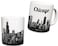 Sweet Gisele Chicago Mug Ceramic Coffee Cup Souvenir Windy City Skyline View Iconic Sears Tower White Travel Mugs Vivid Color Detailing Great Novelty Gift 11 Fl Oz