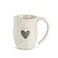 DEMDACO Ivory Stoneware Thankful Heart Mug Warm Heart Collection Sentimental Coffee Mug for Hot Beverages Ceramic Stoneware Delicate Details Comfortable Handle Inspirational