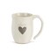 DEMDACO Ivory Stoneware Thankful Heart Mug Warm Heart Collection Sentimental Coffee Mug for Hot Beverages Ceramic Stoneware Delicate Details Comfortable Handle Inspirational