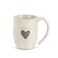 DEMDACO Ivory Stoneware Thankful Heart Mug Warm Heart Collection Sentimental Coffee Mug for Hot Beverages Ceramic Stoneware Delicate Details Comfortable Handle Inspirational