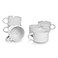 10 Strawberry Street Wazee Matte 47522 oz Oversized Mug Set of 6 White