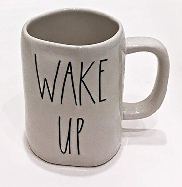 Rae Dunn by Magenta WAKE UP Ceramic LL Coffee Mug