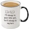 Mecai Funny Mug From Daughter DadIll Always Be Your Little GirlYou Will Always Be My Hero Coffee mug Fun Birthday Gifts For Dad From Daughter