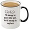 Mecai Funny Mug From Daughter DadIll Always Be Your Little GirlYou Will Always Be My Hero Coffee mug Fun Birthday Gifts For Dad From Daughter