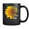 LPVLUX Shes A Sunflower Strong And Bold And True To Herself FullWrap Coffee Black Mug