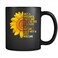 LPVLUX Shes A Sunflower Strong And Bold And True To Herself FullWrap Coffee Black Mug