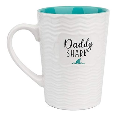 Ynsfree Best Dad Gifts Daddy Shark Cute 16 oz Coffee and Tea MugsFor DadHubbyValentines DayAnniversaryBirthday Funny Fathers Day Mugs