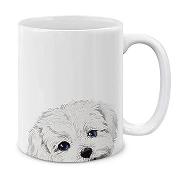 MUGBREW Maltese Dog Ceramic Coffee Mug Tea Cup 11 OZ