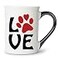 Cottage Creek Ceramic Dog Mom Coffee Mug 16oz Pawprint Dog Lover Gifts