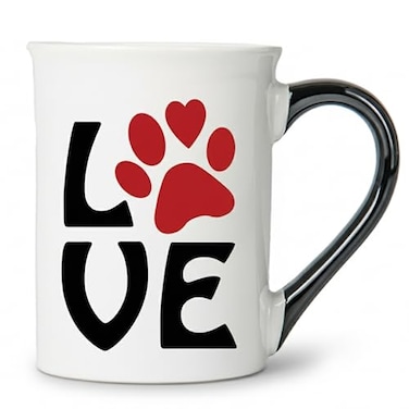 Cottage Creek Ceramic Dog Mom Coffee Mug 16oz Pawprint Dog Lover Gifts