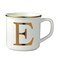 Miicol Ceramic Coffee Mug 16 oz Monogram Coffee Cup Golden Initial Tea Mug Personalized Tea Cup Unique Gift Large Mug for Home Office Letter E