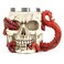 PROVIVID Skull Coffee Mugs with Handle Stainless Steel 3D Skull Beer Mug Realistic Resin Octopus Tentacle Beverage Drinking Cup Drinkware Mug Unique Gift for Men 13oz