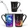 MUGKISS Pisces Heat Changing Constellation Mug 12oz Engraving Horoscope Pisces Coffee Mug starry sky Ceramic Color Changing Cup Unique Holiday Birthday Gift February March Magic Presents