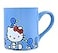 Silver Buffalo Sanrio Hello Kitty Blue Sparkles Ceramic Mug BPAFree Coffee Cup For Espresso Tea Holds 14 Ounces