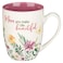 WITH LOVE Special Coffee Mug for Mothers Mom You Make Life Beautiful Purple Wildflowers Inspirational CoffeeTea Cup for Her Birthday Mothers Day 12oz Ceramic