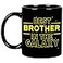 Fatbaby Best Brother in the Galaxy Coffee Mug Funny Fathers Day or Brothers Birthday Gift