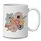 DOTAIN Boho Floral Flower Mama Coffee Mug Ceramic Cup11ozDouble Side PrintedColorful Floral Mama Ceramic Cup Coffee Mug Gifts For Mama Mom Mother