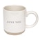 Sweet Water Decor Love You Stoneware Coffee Mugs 14Oz Cute Mugs for Hot Cold Drinks Dishwasher Microwave Safe Gift for Special Someone Ideal for Espresso Tea Lovers
