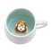 Jeuhoue Monkey Ceramic Cup Hidden 3D Animal Inside Mug12 oz Lovely Mug for Christmas Birthday Valentines Day Gifts Surprise Gifts for Friends and Families Monkey 12oz