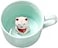 Jeuhoue Kitten Ceramic Cup with Hidden 3D Animal Inside 8 oz Cartoon Handmade Coffee Mug Perfect for Christmas Birthday Valentines Day Surprise Gifts