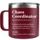 WECACYD Chaos Coordinator Gifts for Women 14oz Stainless Steel Mug Red