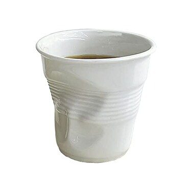 Khanjuan Creative Pleated Coffee MugItalian French Cups Irregular Ceramic Cup Folds