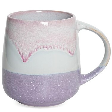 Bosmarlin Extra Large Ceramic Coffee Mug 23 Oz Dishwasher and Microwave Safe Oversized Big Tea Cup for Office and Home Reactive Glaze Purple