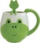 Amian Shop Funny Coffee Mug 15 oz Pig Coffee Mug with Spoon Funny Mug Novelty Cup Ceramic Mug Gift for Women Men Birthday Festival Christmas Frog