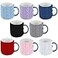 OBUSATT 8 Pcs Knitted Coffee Mug Cozy Reusable Crochet Cup Warmer with Buttons Winter Gift for Coffee and Tea Drinkers