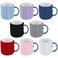 OBUSATT 8 Pcs Knitted Coffee Mug Cozy Reusable Crochet Cup Warmer with Buttons Winter Gift for Coffee and Tea Drinkers