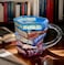GAGABEN Painted Book Mug Cute Funny Mug for Women Who Love Books 11oz Coffee Cup for Readers Writers Librarians Painted Glass Mug