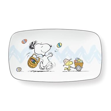 Lenox 896632 Peanuts Easter Snoopy Hors Doeuvres Tray Spring Serveware