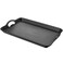 Armrouns Black Serving Trays with Handles 16 x 11 inch Rectangular Non Skid MultiPurpose Plastic OttomanTray for Restaurant Parties Coffee Table Kitchen