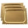 Silver Spoons Pack of 3 Heavy Duty Disposable Gold Colored Trays