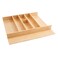 Rev-A-Shelf RevAShelf TrimtoCustomFit Silverware Drawer Organizer For Kitchen Utensils Cutlery Cabinet Storage Divider Insert 2398 x 2197 In Maple Wood 4WUT3