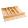 Rev-A-Shelf RevAShelf TrimtoCustomFit Silverware Drawer Organizer For Kitchen Utensils Cutlery Cabinet Storage Divider Insert 2398 x 2197 In Maple Wood 4WUT3